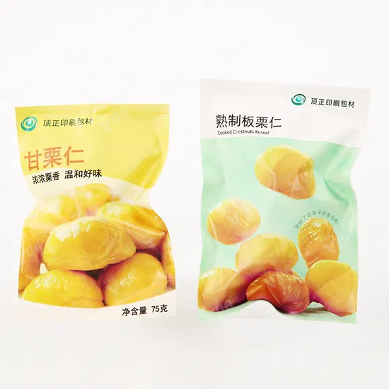 Mẫu bao bì hạt dẻ in theo yêu cầu riêng biệt cho thương hiệu