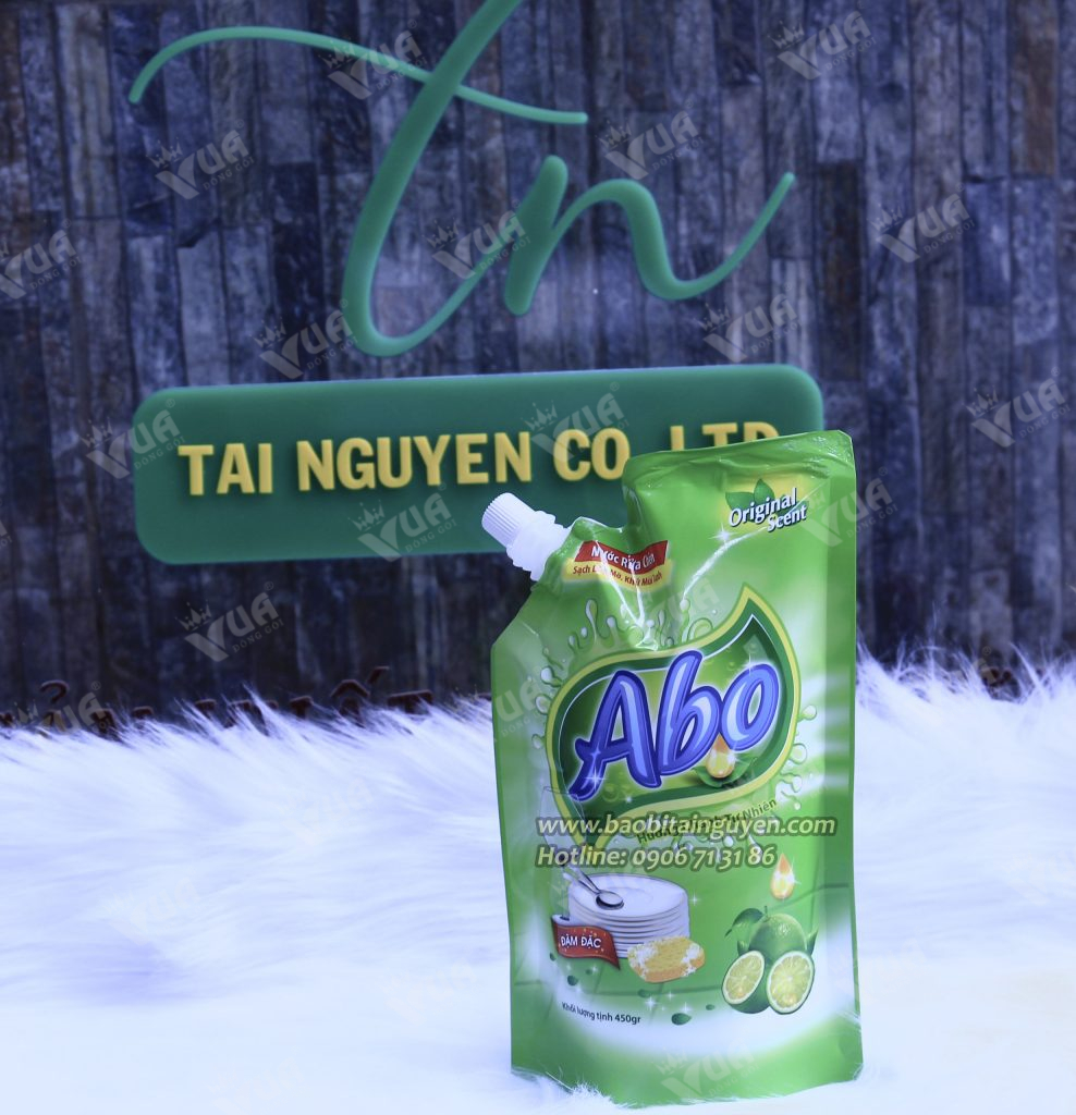 Quy cách, các mẫu in bao bì nước rửa chén theo yêu cầu, giá rẻ 10 Mẫu đựng nước rửa chén dán quai xách tiện lợi cho khách